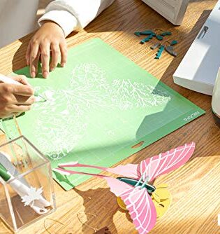 Nicapa 12x12 inch Standard Grip Cutting Mat for Cricut Maker 3/Maker/Explore 3/Air 2/Air/One (3 Pack) Standard Adhesive Sticky Green Quilting Replacement Cut Mats - Image 4