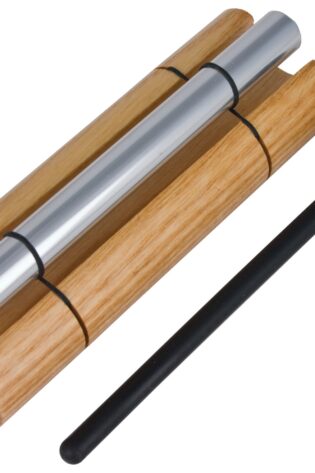 Woodstock Wind Chimes Zenergy Solo Hand Chime, Silver (7") Musically Tuned for Meditation, Yoga and Mindfulness, Bell Percussion Instrument For Teachers and Classrooms