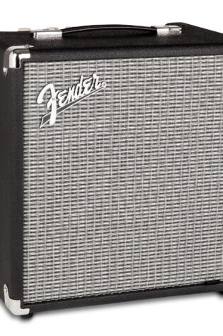 Fender Rumble 25 V3 Bass Amp for Bass Guitar, Bass Combo, 25 Watts, with 2-Year Warranty 8 Inch Speaker, with Overdrive Circuit and Mid-Scoop Contour Switch